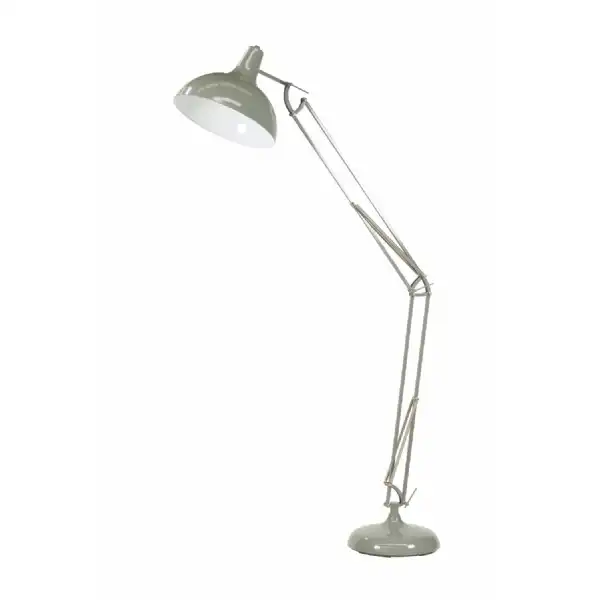 Matt Grey Oversize Industrial Adjustable Floor Lamp