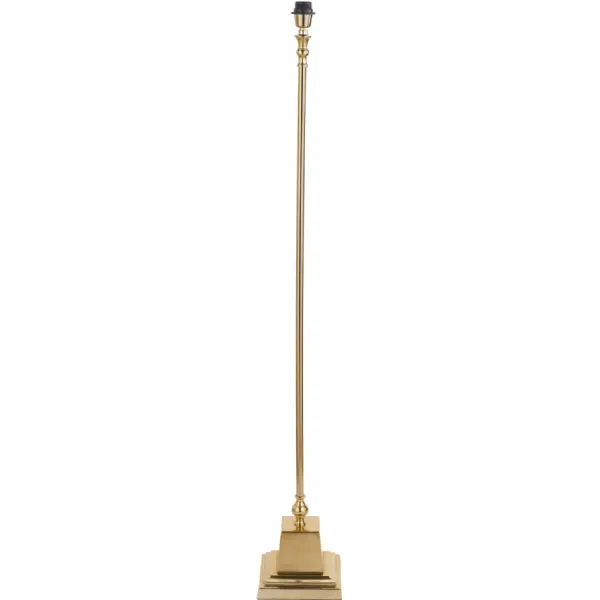 Gold Metal Candlestick Floor Lamp Classical Square Base Only