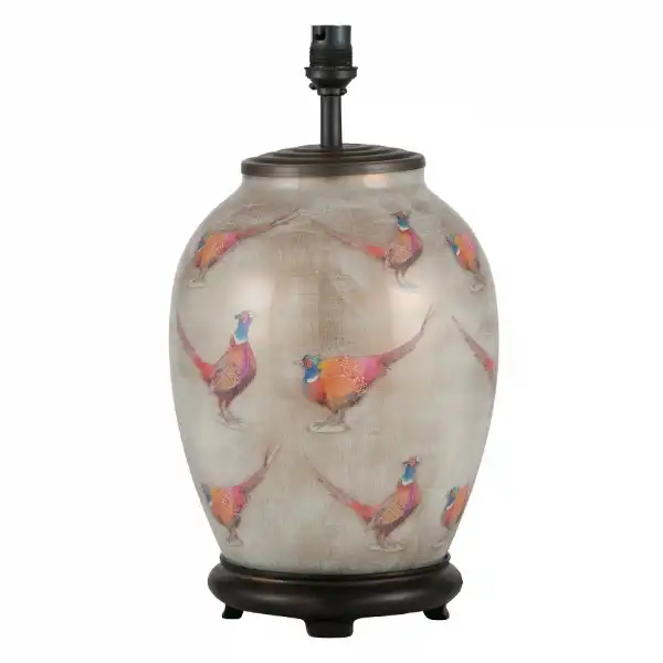 Glass Pheasant Shabby Chic Table Lamp Base