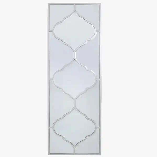 Morocco Vertical Wall Mirror Silver 150cm x 50cm