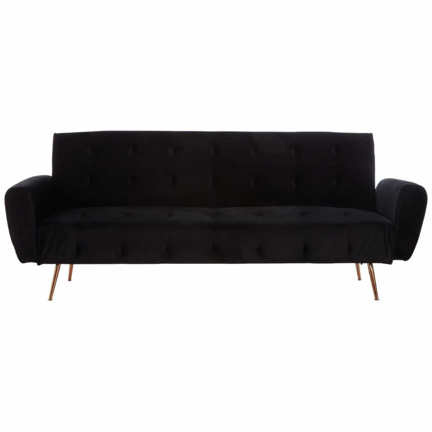 Hayton Black Velvet Sofa Bed