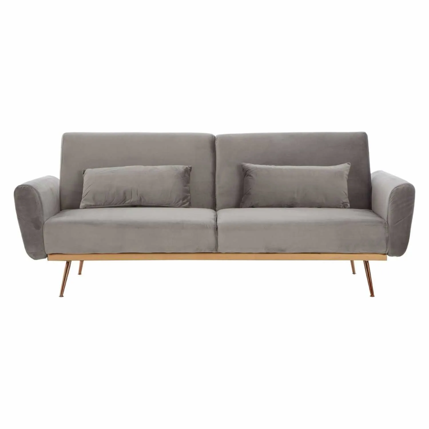 Hatton Grey Velvet Sofa Bed