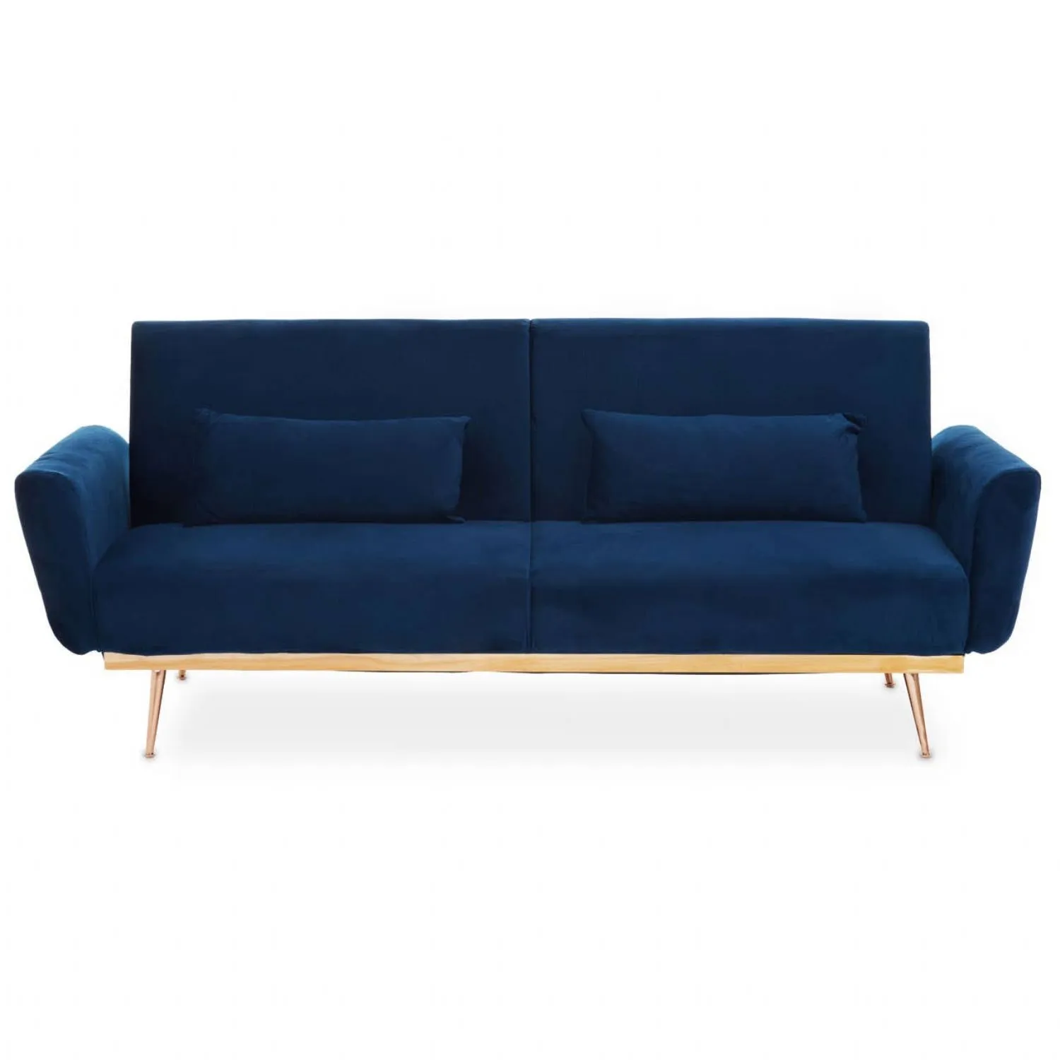 Hatton Dark Blue Velvet Sofa Bed