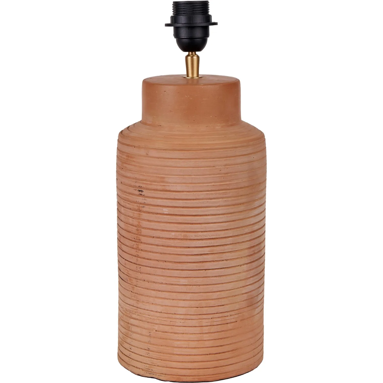 Sierra Natural Tall Ribbed Terracotta Table Lamp
