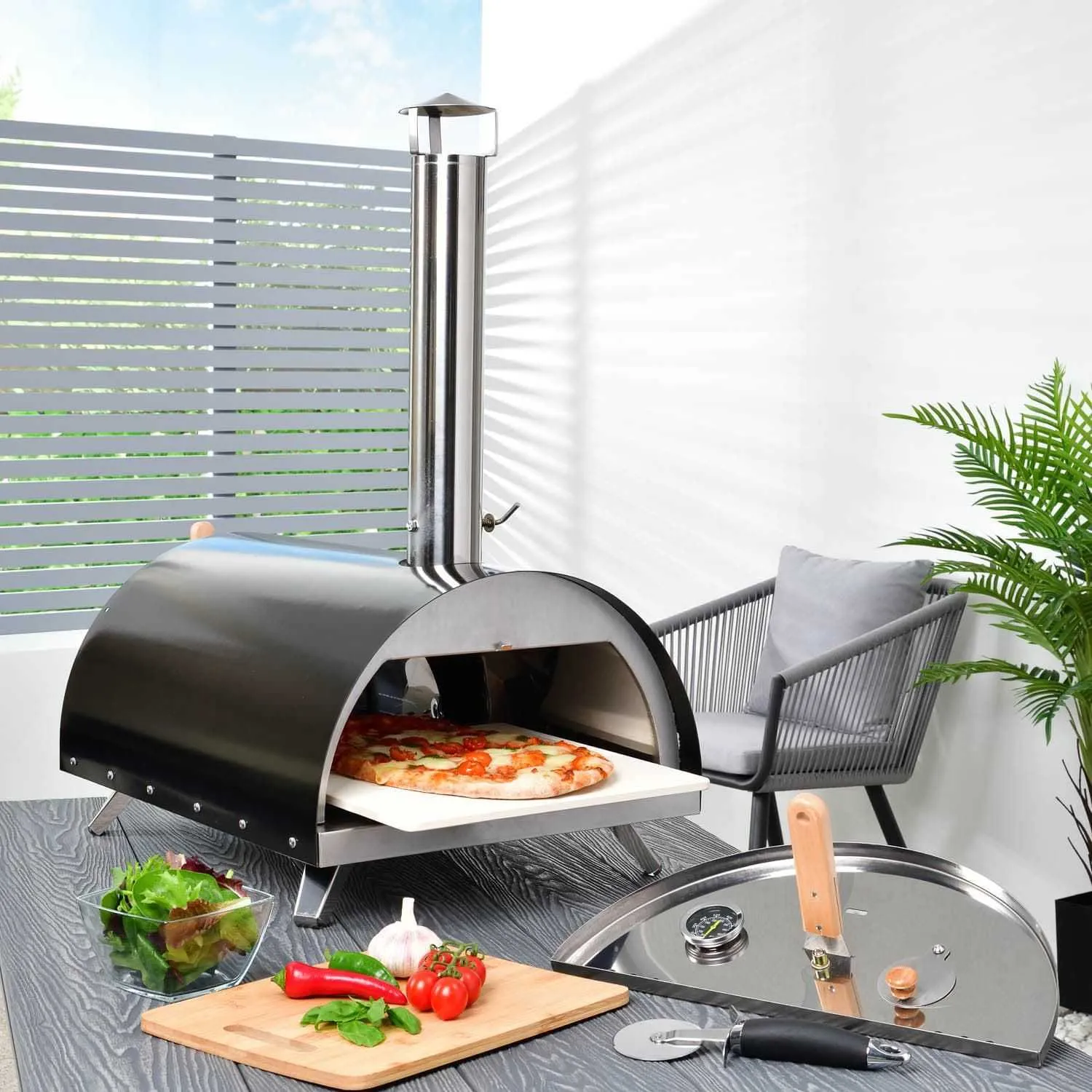 Wood Fired BBQ Pizza Oven