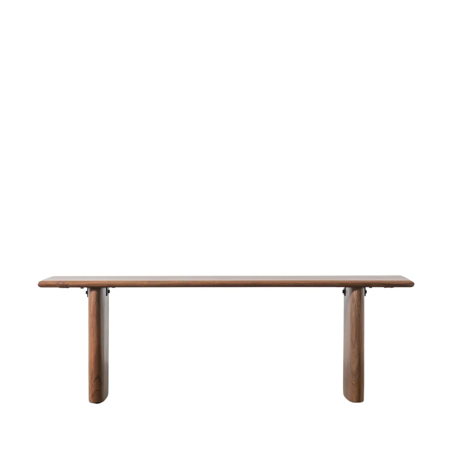 Small Acacia Wood 140cm Wide Natural Dining Bench