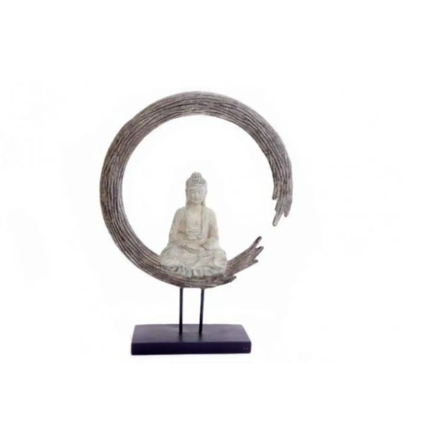 62.5Cm Round Budhha Decor Sculpture