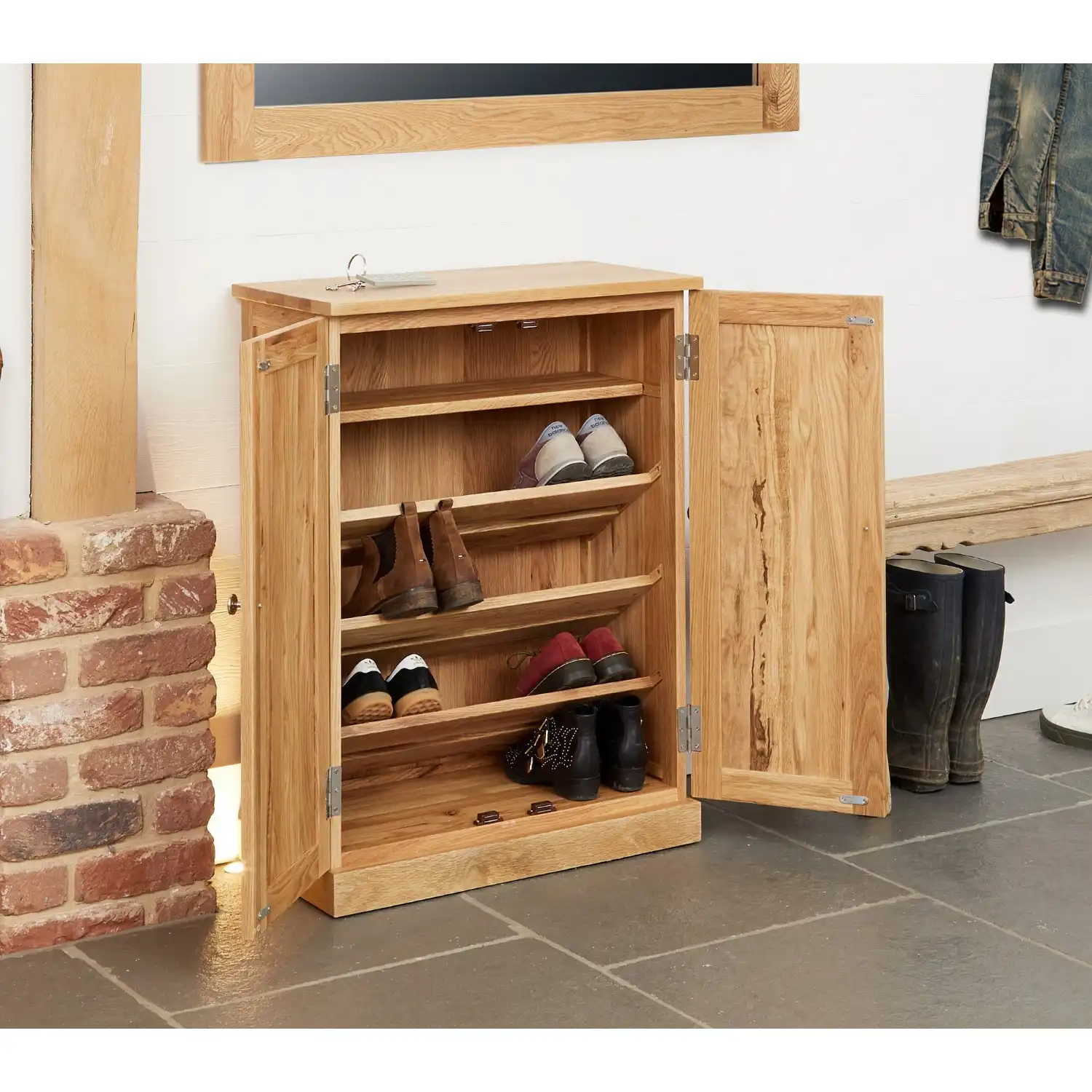 Baumhaus Urban Elegance Reclaimed Small Shoe Storage Cupboard| Online  Furniture Store UK
