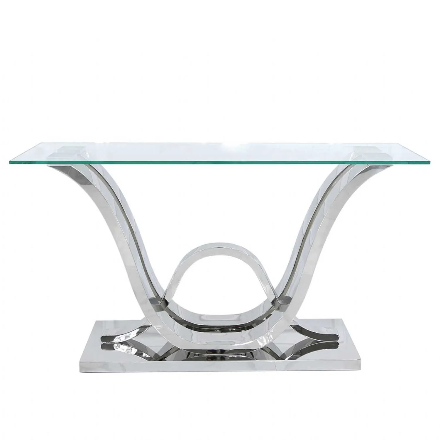 Delia Console Table Stainless Steel Table
