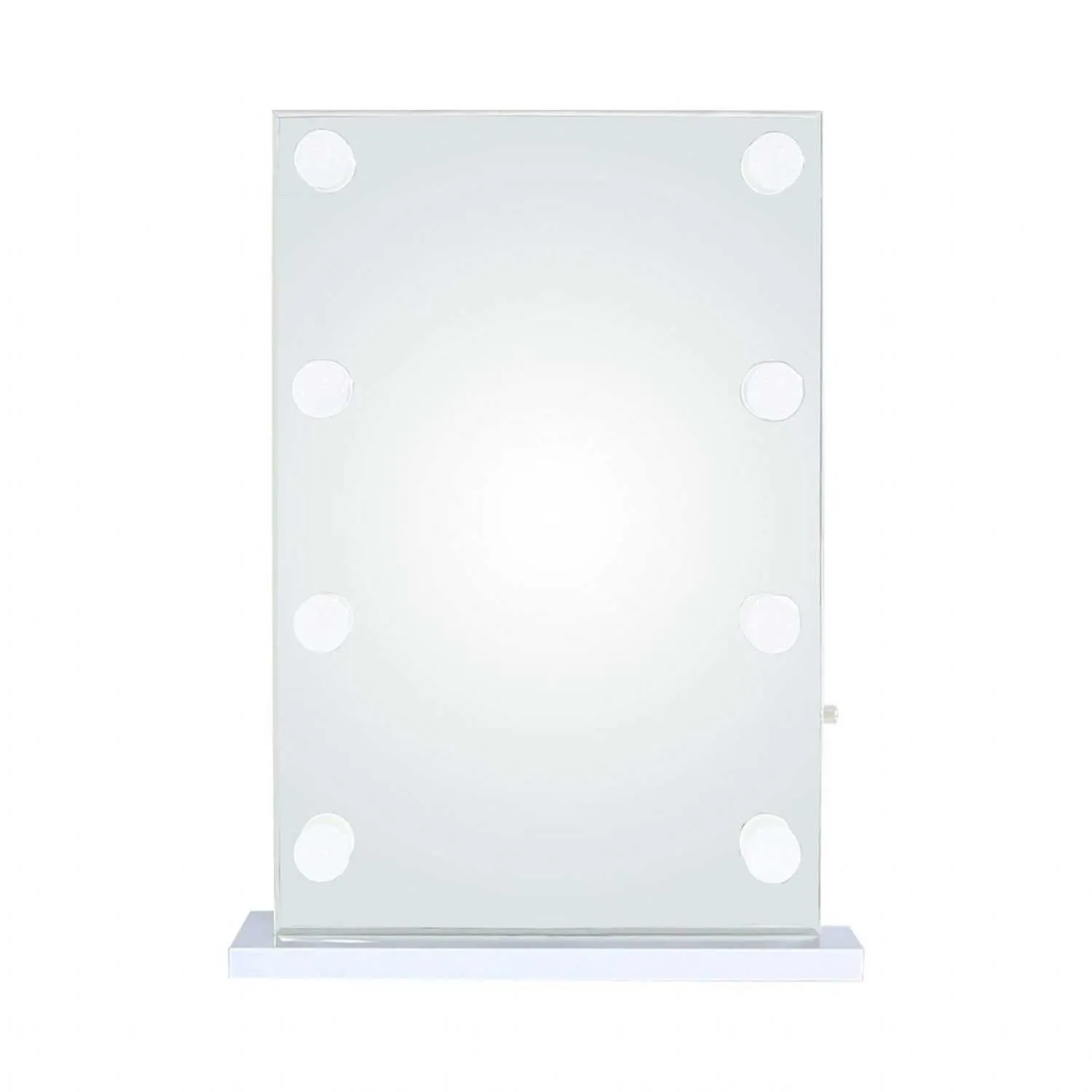 White Broadway 8 Light Vanity Mirror